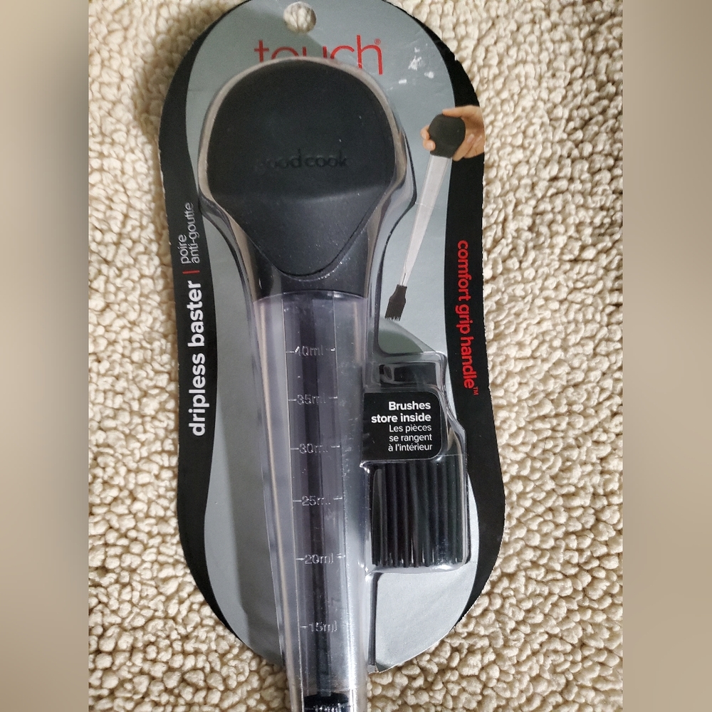 NWT Goodcook Touch Dripless Baster with Comfort Grip Handle